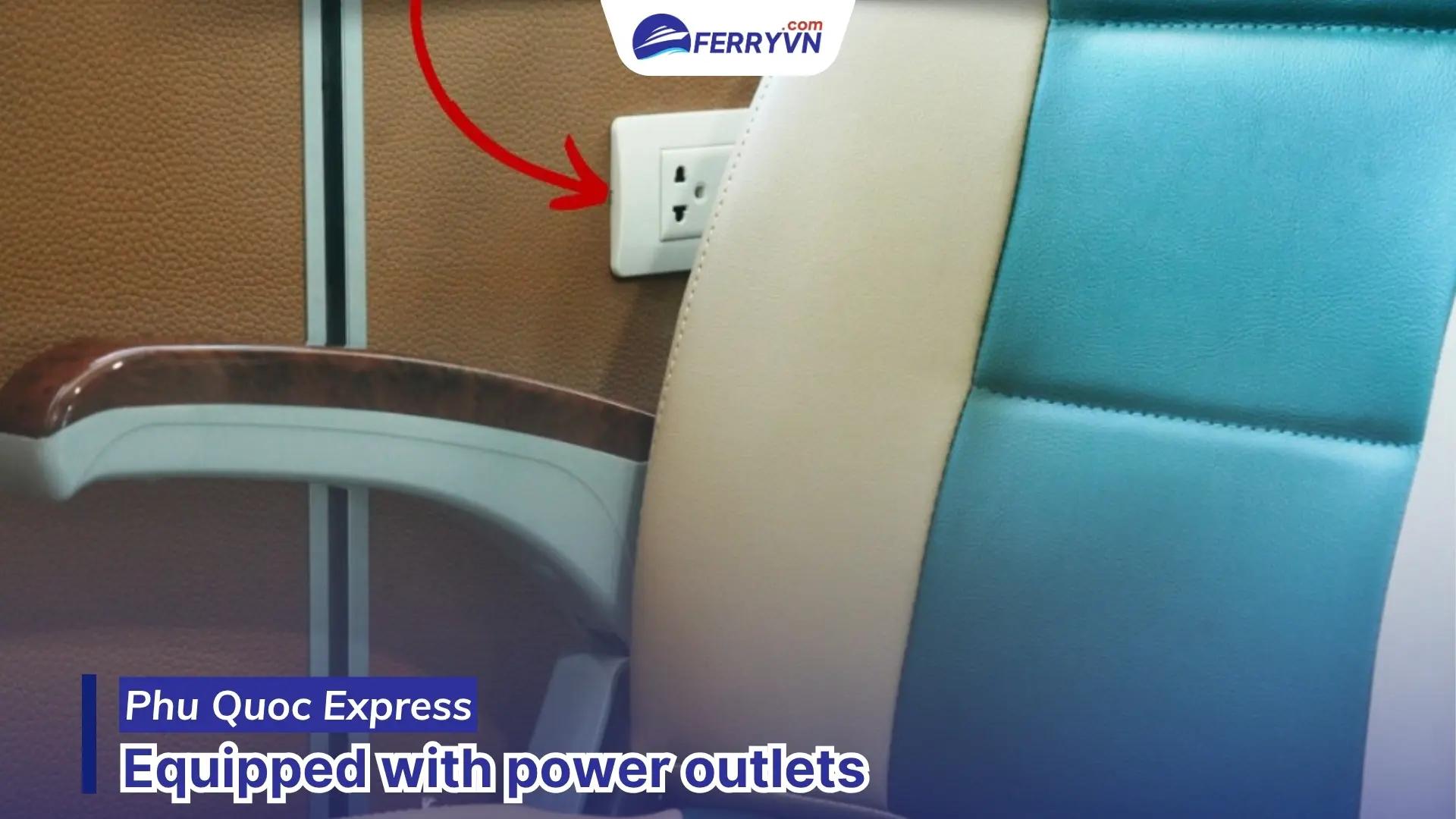 thang long ferry to con dao is equipped with outlets