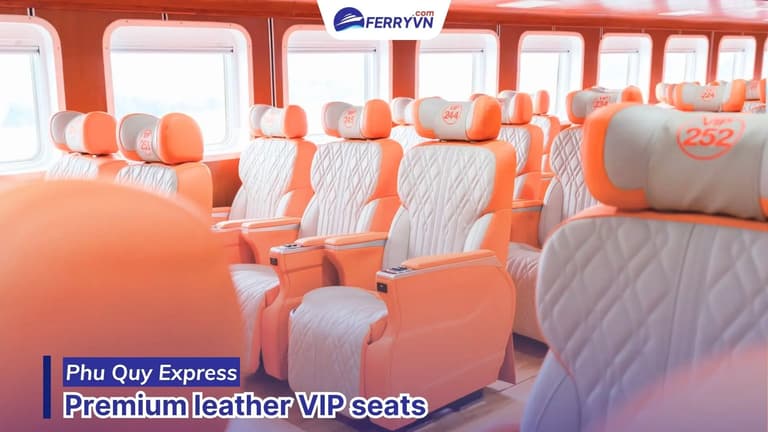 Premium leather VIP seats
