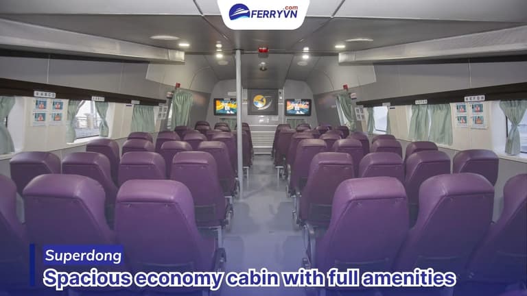 Spacious economy cabin with full amenities