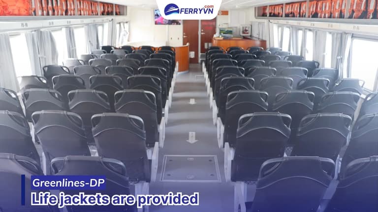 greenlines dp ferry equipped with life jackets