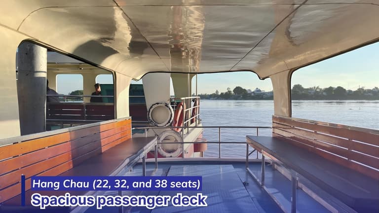 spacious passenger deck