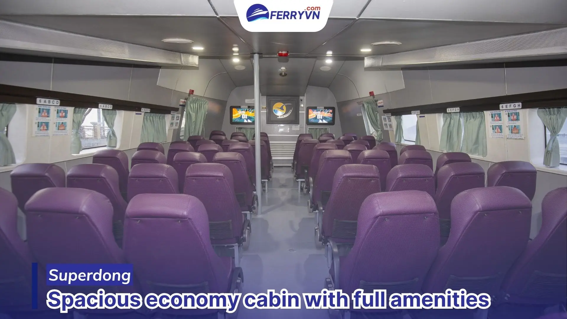 Spacious economy cabin with full amenities