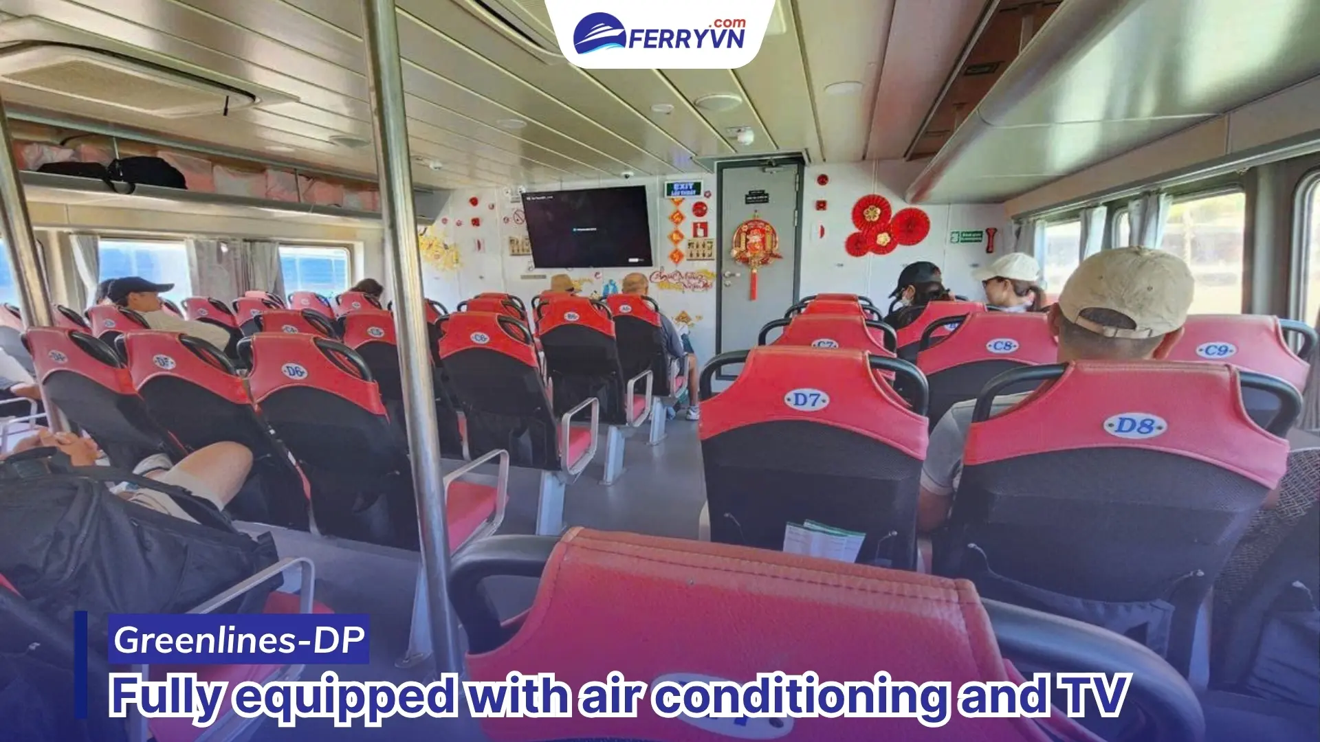 greenlines dp ferry with tv and air conditioning