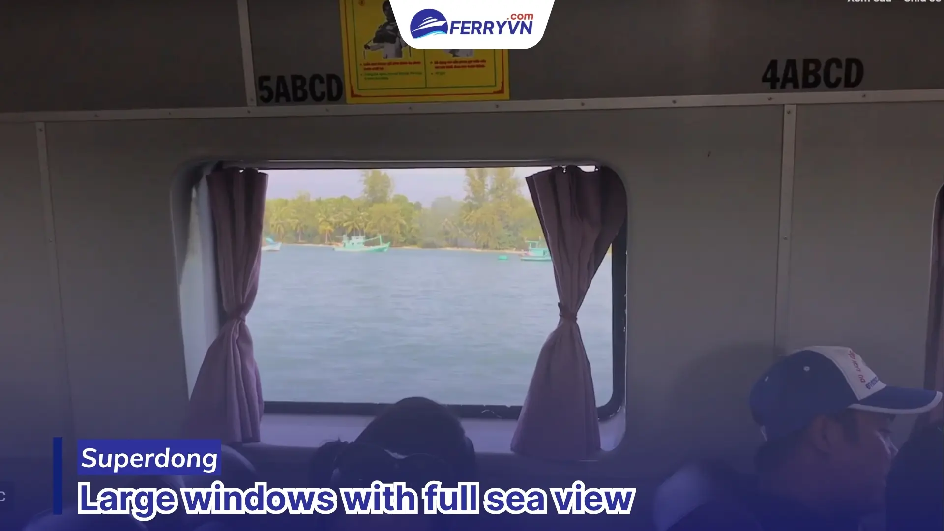large windows on ha tien to phu quoc ferry