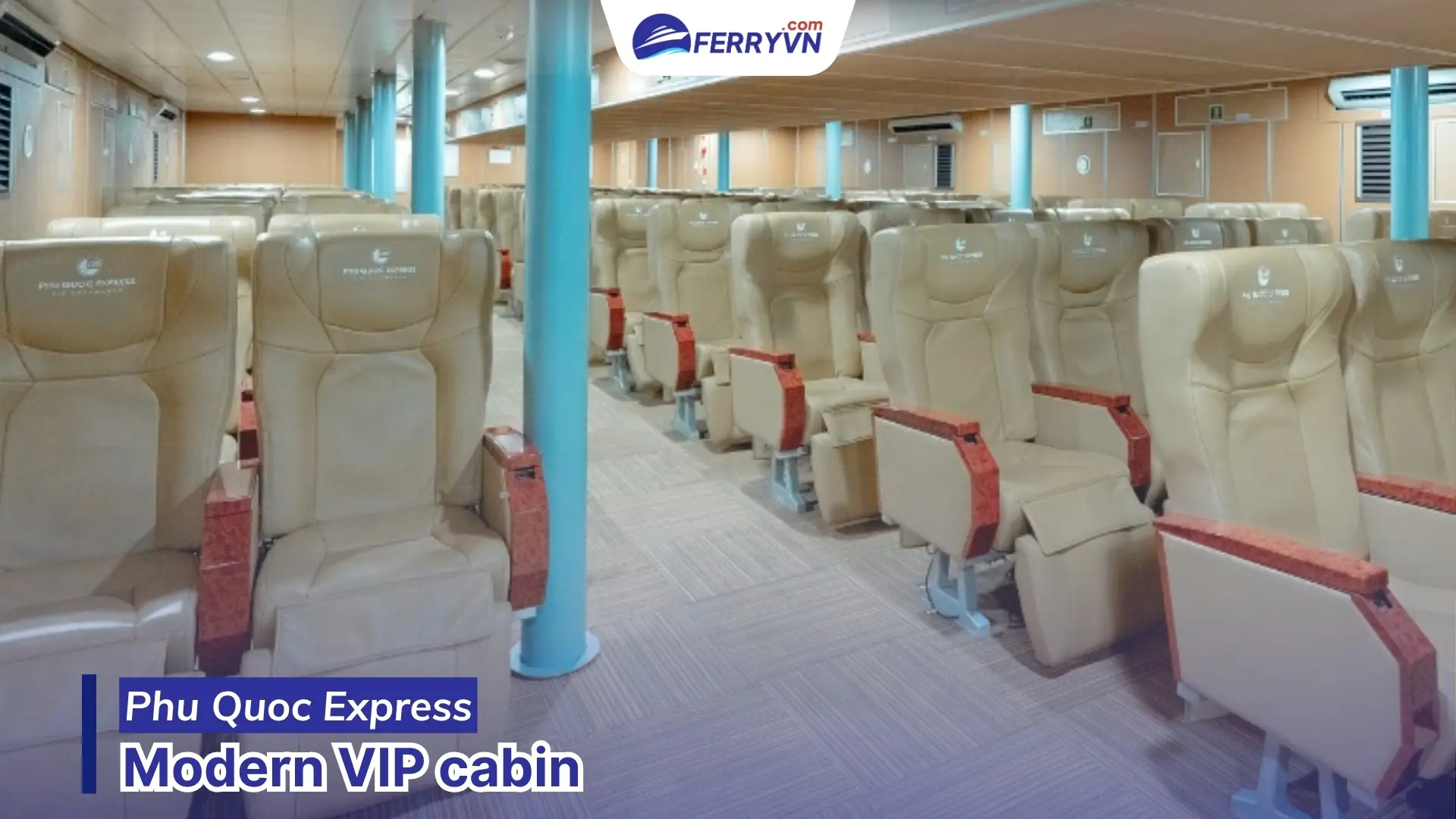 modern vip cabin on thang long ferry