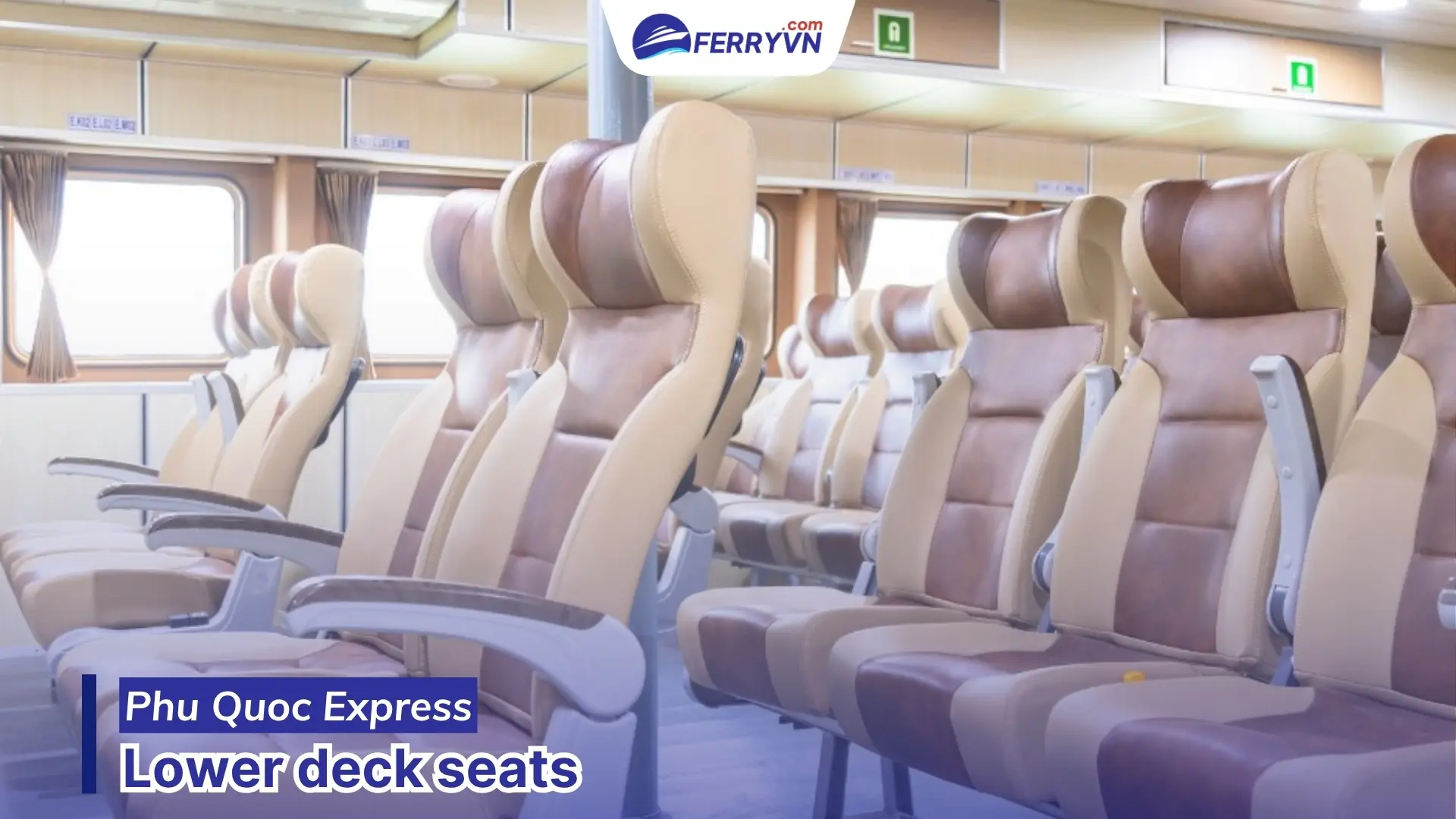 Ower deck seat on phu quoc express ferry to co dao