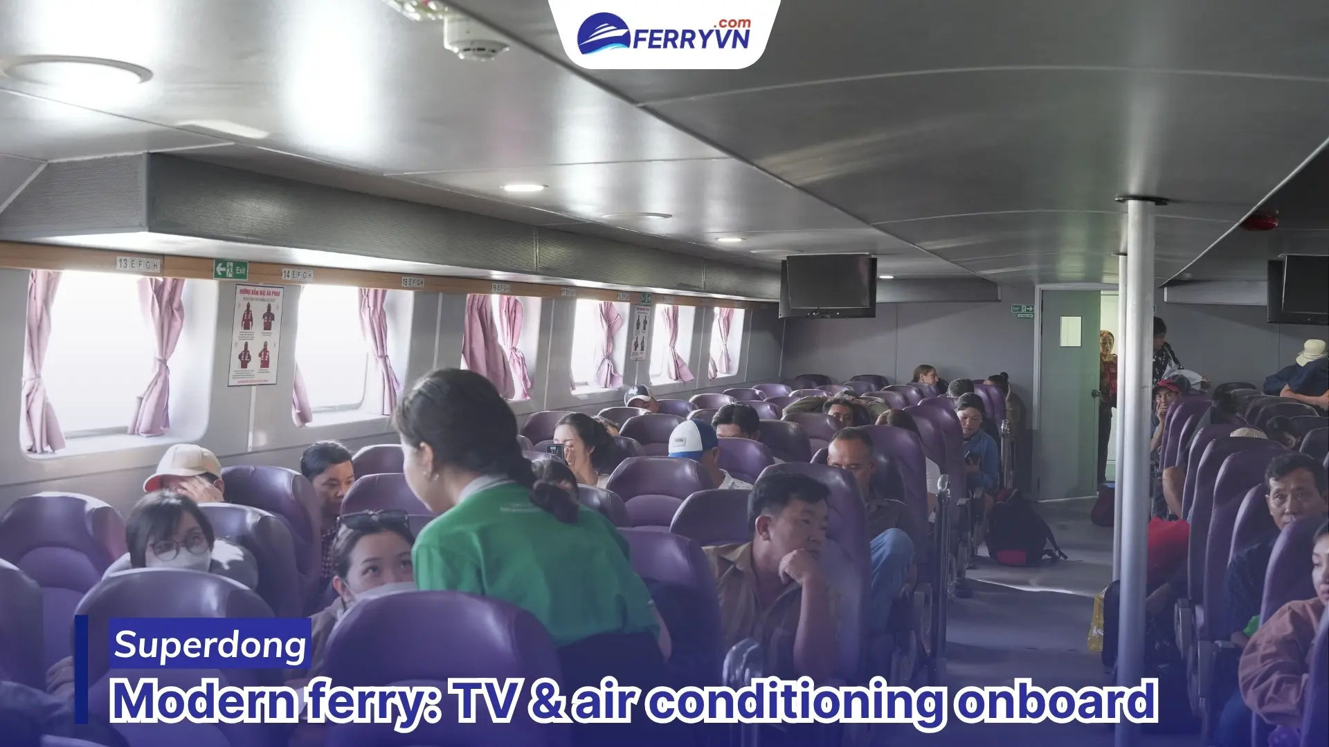 rach gia to hon son ferry equipped with full tv and air conditioning