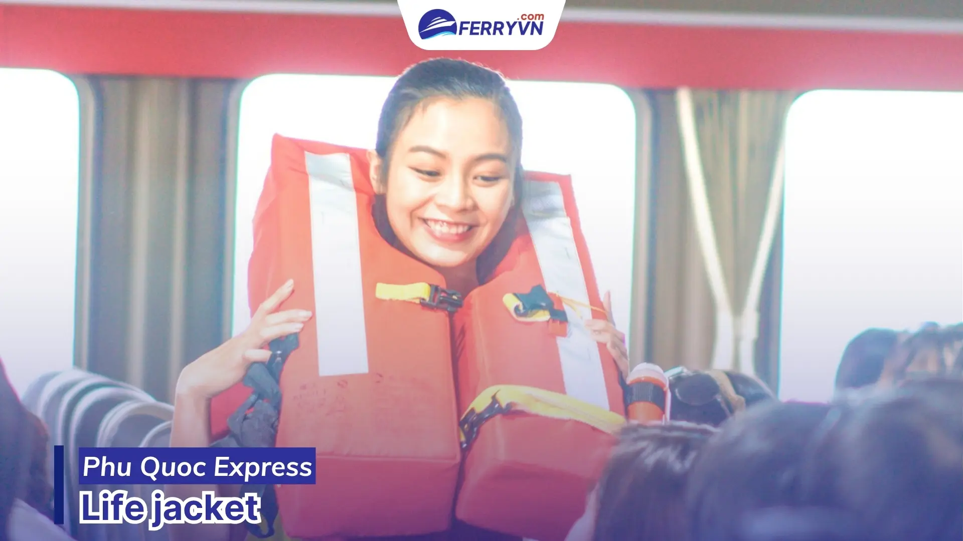 rach gia phu quoc ferry equipped with life jackets