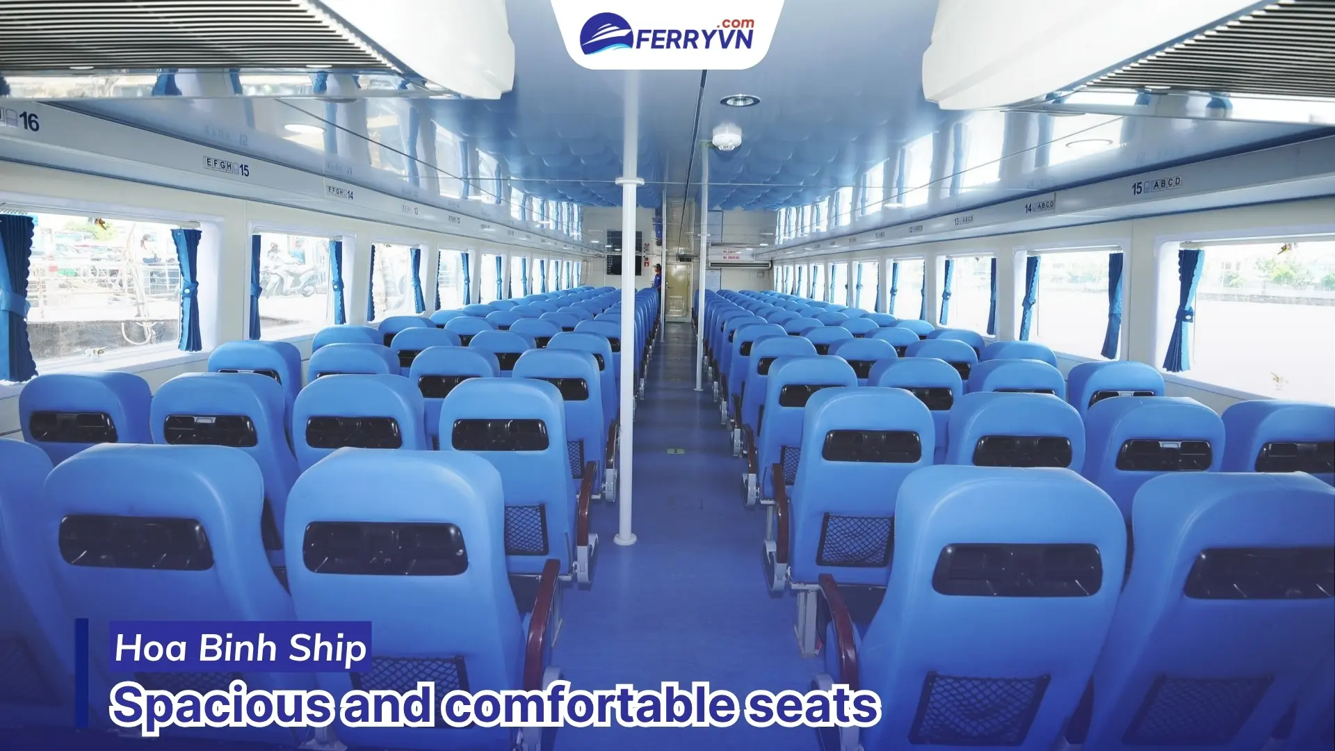 spacious ferry cabin easy to move around