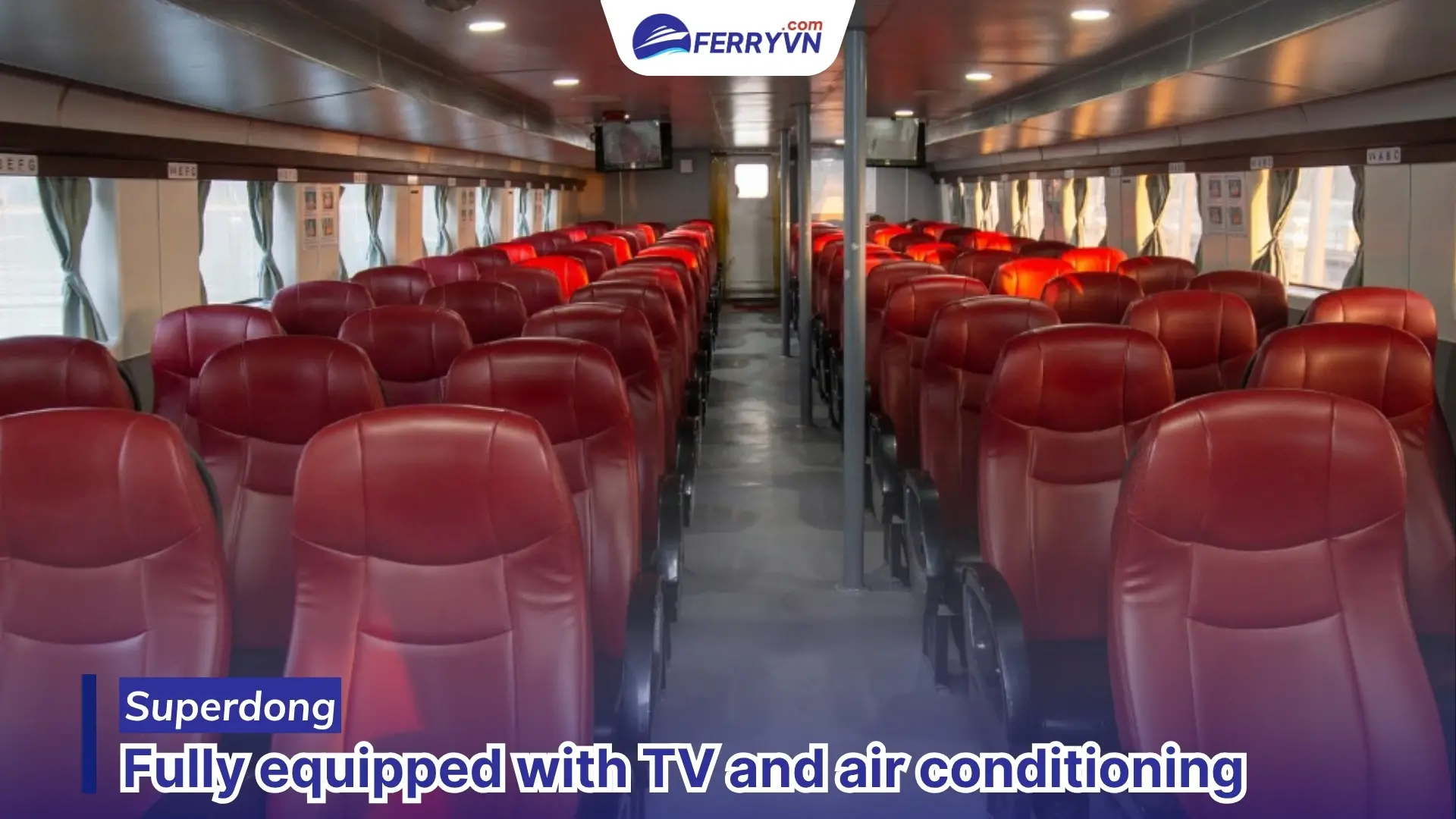 superdong ferry rach gia to phu quoc with tv and air conditioning