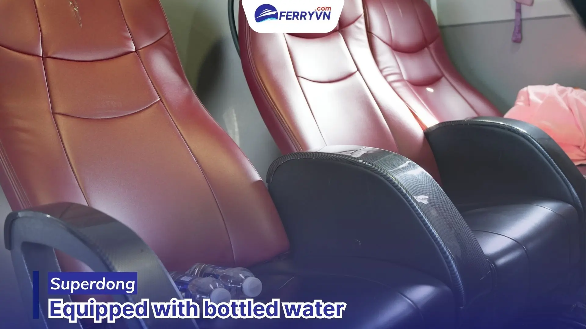 Superdong ferry to con dao is equipped with mineral water