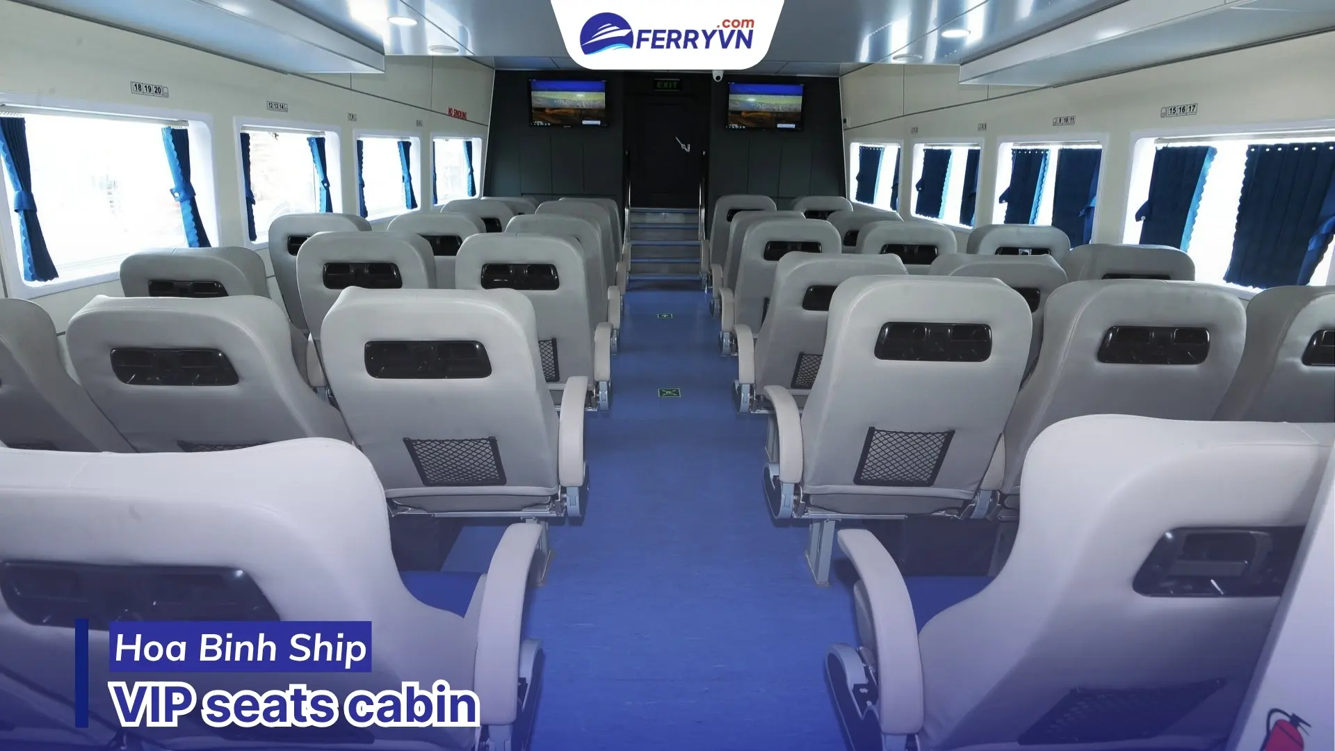 vip cabin hoa binh ferry to nam du