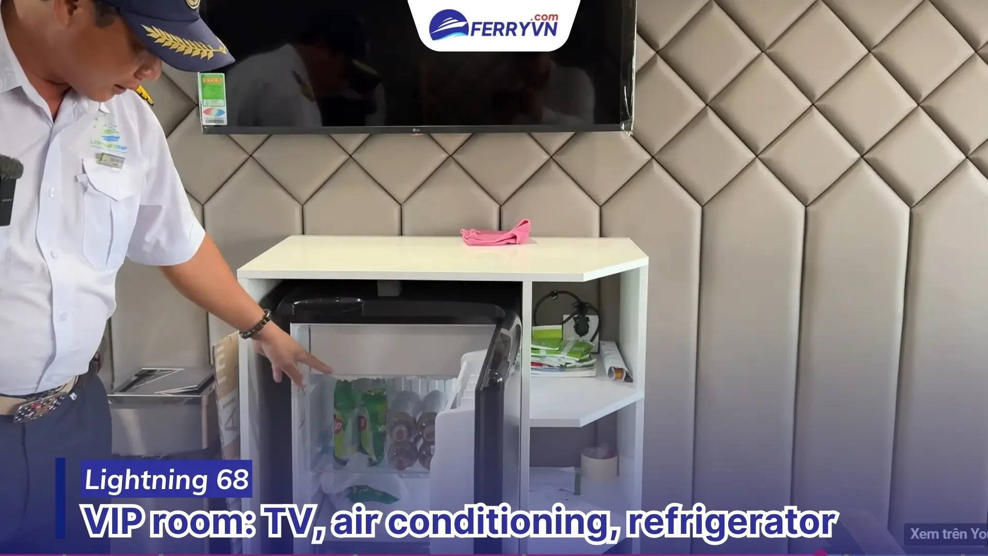 vip room amenities lightning68 ferry rach gia to phu quoc