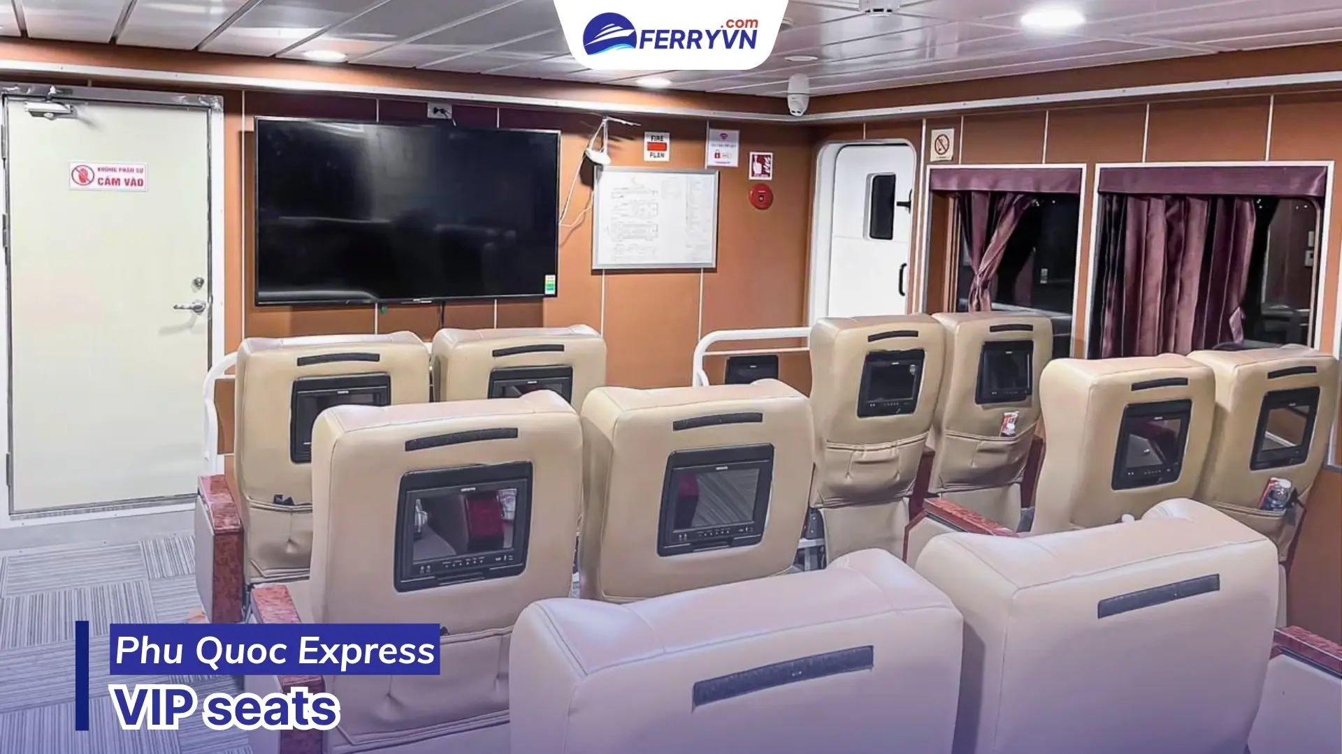 Vip seats on phu quoc express ferry to con dao